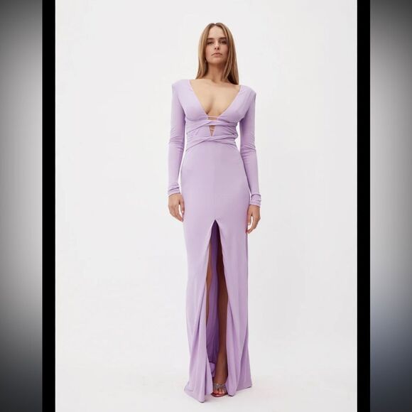 NWT DUNDAS Revolve Orion Lilac Evening Dress US Size Medium/ IT 42 - Picture 16 of 16